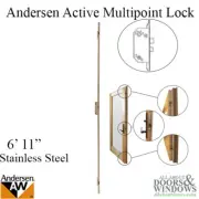 Andersen Active Multipoint Lock French Wood Hinged 611 Door Stainless Steel