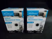 Two 2 HomeHopes Indoor Mechanical Timers BRAND NEW!