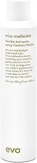 evo Miss Malleable Flexible Hairspray - Strong Hold Hairspray With Full Support & Control - 300ml / 10.1fl.oz.