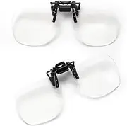 WF WFPOWER Reading Glasses Clip On, Flip Up Over Width Magnifying Reading Glasses Magnifiers Lenses Readers Unisex