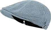 [Croogo] Vintage Men's Cotton Newsboy Hat Ivy Golf Cabbie Hat Gatsby Driving Hat Denim Cotton Beret Hats for Daily