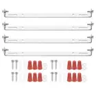 4 Set 165mm (6.5") Universal Light Fixture Mounting Bracket Kit with Screw