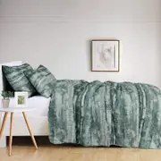 Amsons Pure Cotton Queen Bedspread Set with extra Standard Pillowcases - Eden Sage