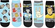 [STAR TREK] Spock Trek Yourself Before You Wreck Yourself Juniors/Womens 5 Pack Ankle Socks