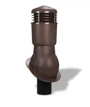 Attic Wind Shingle Metal Roof Vent Insulated Exhaust Ventilator Brown NEW