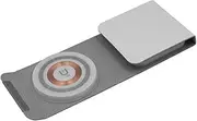 3 in 1 W-127 Wireless Fast Charging Station,15W Foldable Wireless Charger Pad Mat for Apple Watch All Series iPhone and Airpods Android Smartwatch Portable Charger, Strong Magnetic Attraction (White)
