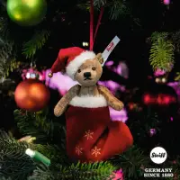 在飛比找momo購物網優惠-【STEIFF】聖誕熊吊飾 Christmas Teddy 