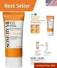 Lightweight SPF 50 Sunscreen with 10 Vitamins - No White Cast, Sensitive Skin