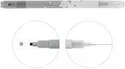SUN-STAR Dot E Pen, Double Sided Water-Based Marker Pen, Square and Fine Point for Art, Coloring, Sketching, Illustrating - Grey