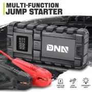 20000 mAh 12V 2000A Peak Powerful Car Jump Starter w/ Multi-Function Ports Black