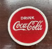 Vintage Coca Cola Patch Drink Coca Cola Trademark 2.5”. Very Nice. Look!!