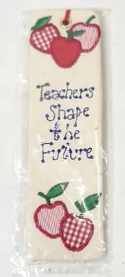 Russ Cross Stitch Bookmark Teachers Shape The Future NEW