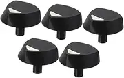 WeiLaiKeQi 5Pcs Knobs for Gas Cooktop with Light Tube Trendy Burner Kitchen Countertop Lightweight Practical for 72731 Replacement