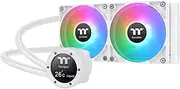 Thermaltake TH240 V2 Ultra ARGB Customizable 2.1" LCD Display AIO Liquid CPU Cooler Snow Edition, CL-W404-PL12SW-A