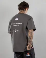 [Worship Supplies] Worship Supplies Men's Temptation T-Shirt in Worn Black Size Large L Worn Black