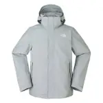 【THE NORTH FACE】TNF 連帽羽絨內裡三合一外套M MTN LIFESTYLE DOWN TRI JACKET-AP男 灰(NF0A81QSA0M)