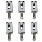 6 Roller Metal Bridge Tremolo Saddles Wrench For Fender Tele Electric Guitar