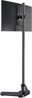 Single Monitor Mount, Extra Long Stand, 47 inch Pole Black BLACK