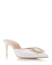 Malone Souliers Women's Mona Embellished Pointed Toe Pumps 11 US / 41 EU