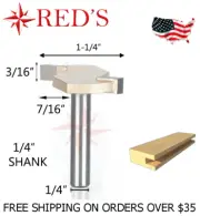 Tideway Carbide PRO LC16020304Z2 3/16" THK CNC Slotting 1/4" shank router bit