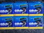 Gillette Fusion Proglide 6 Packs Total 48 Cartridges Fits Power