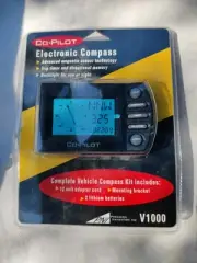 PNI V1000 Digital Vehicle Compass Kit, Large Screen Display, Bright Back light