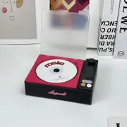 Portable CD Player with Speakers Bluetooth for Car Home, Small Compact Desktop Retro CD Player Rechargeable with Headphones Radio (Black Pink)