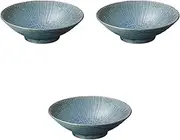 Set of 3 Indigo Dye 8.0 Noodle Bowls [9.6 x 3.0 inches (24.5 x 7.5 cm)] | Setomonohonpo