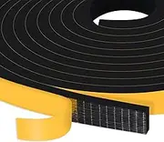 Trisiki Weather Stripping Door Seal Strip, Strong Adhesive, Lightproof, Soundproof, Weatherproof Foam Tape Insulation for Sliding Door, Front Door Frame, Windows (1/2 in x 1/4 in x 26Ft)