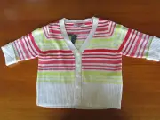 Girls Pumpkin Patch striped cropped cardigan Size 7 9 11 NWT