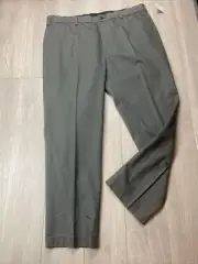 Brooks Brothers Pants Mens 40 Advantage Chino Clark Fit Size 40x30 Gray New