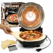 PIEZANO Crispy Crust Pizza Oven by Granitestone – 12 Inch Electric Pizza O