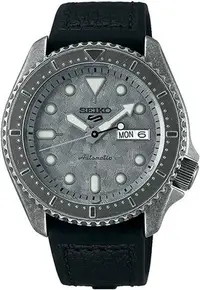 在飛比找Yahoo!奇摩拍賣優惠-【金台鐘錶】SEIKO精工 5號盾牌 機械錶  銀灰霧面 遊
