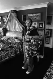 Elton John at home in his new mansion in Virginia Water Surrey Fri- Old Photo 17