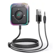Bluetooth 5.3 Car Wireless Receiver Adapter Stereo Audio 3.5mm AUX Hands-Free