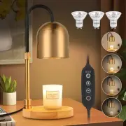 Candle Warmer Lamp with Timer & Dimmer, Adjustable Height Electric Candle War...