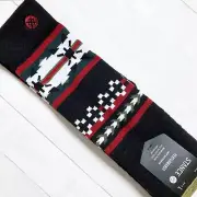 Stance Frode Geometric Snow Ski OTC Socks L Arch Support Merino Wool Blend