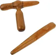 2pcs Natural Wood Board Massage Tool Ergonomic Scraping Plate for Relaxation Durable and Comfortable Skin Care Lightweight and Portable