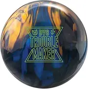 Bowlerstore Products DV8 PRE-DRILLED Trouble Maker Pearl Bowling Ball - Blue/Black/Gold 13lbs