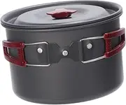 Yardwe Camping Cookware Set Aluminum Single Pot Outdoor Cooking Pot Portable Camping Cooker Non-Toxic