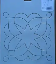 Stencil Quilting HW157 Heartwarmer quilt QC 8" 20.3cm template stitch sew CL