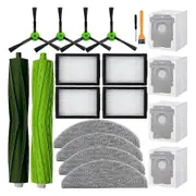 For Combo I5+ J5+ Accessory Kit - Roller Brush, Filter, Mop Pad, Vacuum Bag, Side Brush As Shown