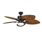 52" Tropical Ceiling Fan w/ Adjustable LED Light & Remote Control Reversible