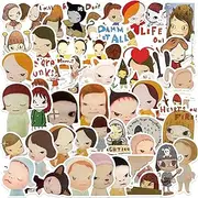 Yoshitomo Nara Stickers 50Pcs for Vinyl Stickers Water Bottles Laptops Phone Cases Guitars Computers Helmet Skateboard Bicycle Decoration