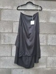 SASS & bide Onyx LIGHT Skirt Rrp$190 New 8 (38) Black Lyocell