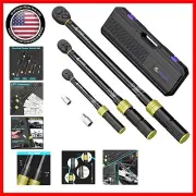 Durable Chrome Vanadium Torque Wrench Set with 72-Tooth Dual-Direction Design