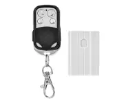 Learning Code Wireless Controller With 4-Button Metal Push Cover Remote Control