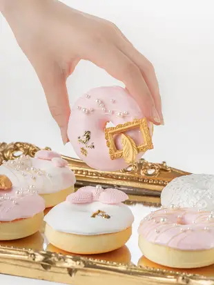 彩繪手作質感甜蜜仿真甜甜圈道具拍攝蛋糕麵包模型 (8.3折)