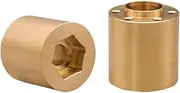Modification Accessories Brass Hex Wheel Widening Adapter for 1/10 RC Crawler 1.9 2.2Inch Wheels Rims Axial SCX10 TRX4(6mm)