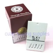 50 Orange 151X1 151X5 151X7 TLX1 Curved Sewing Needles For Singer Overlocks
